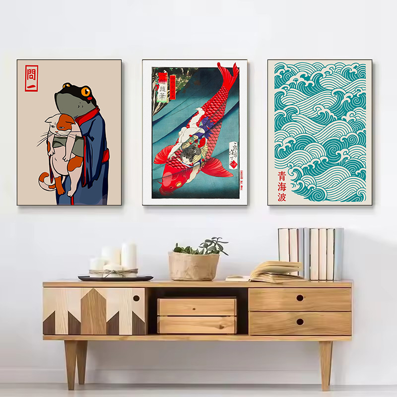 Affiche rétro abstraite sur to - Japanese Lifestyle Culture avis et prix
