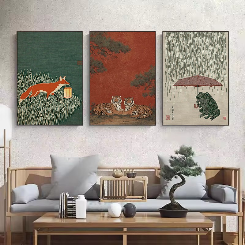 Affiche de natation avec Illus - Japanese Lifestyle Home avis et prix