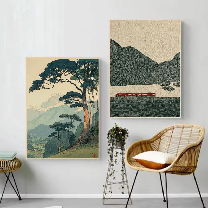 Affiche de natation avec Illus - Japanese Lifestyle Home avis et prix
