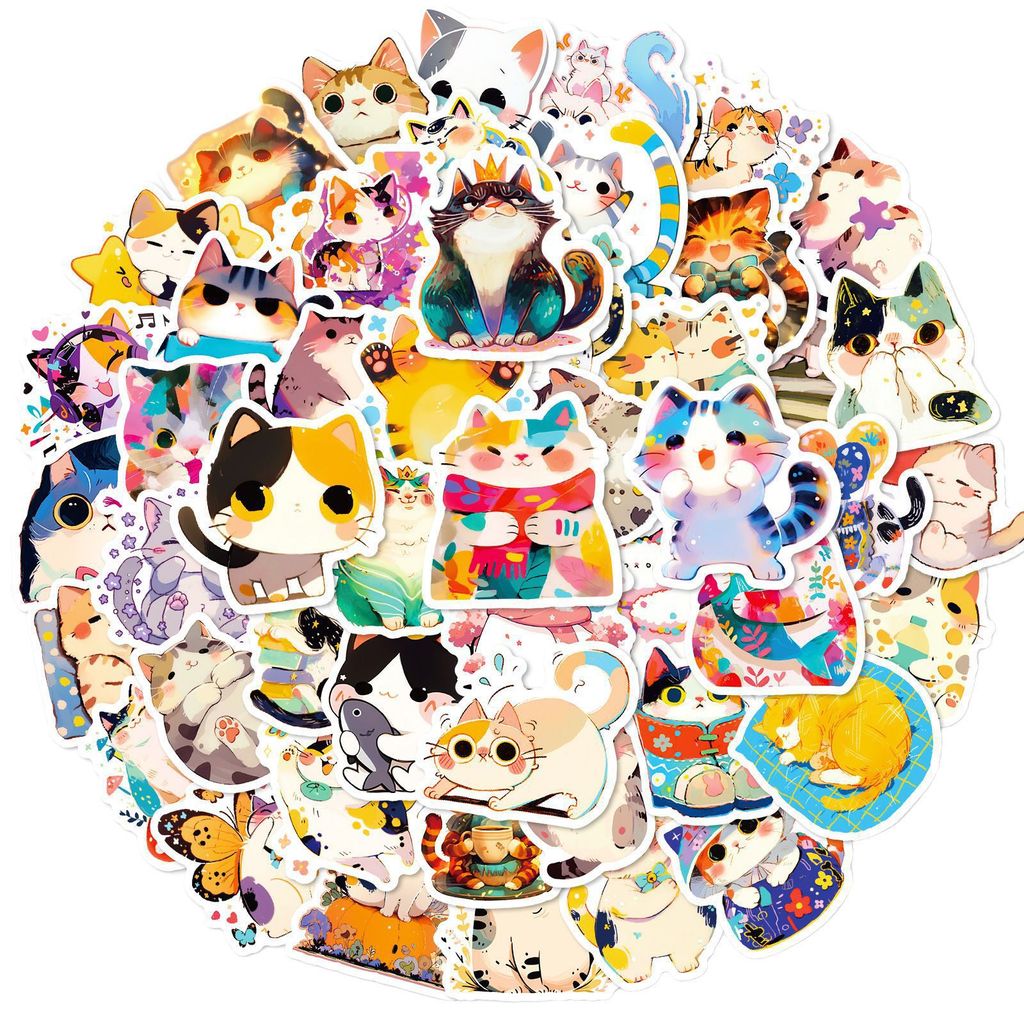 50 autocollants mignons de cha - Japanese Daily Lifestyle avis et prix