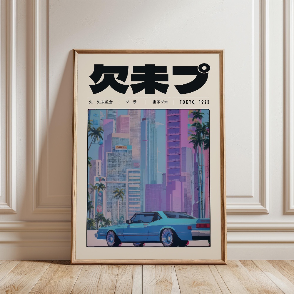 Affiches rétro Tokyo Vaporwave - Japanese Lifestyle Culture avis et prix